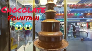 Best Chocolate Fountain Dish😍😍 @150₹ #crystalmall #bestfood #chocolatefountain #foodshorts #real