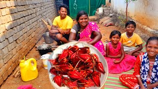 Red Fruit Recipe Eating | Rural Village Fruit Village Cooking And Eating |Rural Village Life