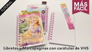 Tutorial: libretas y marcapáginas con carátulas de VHS 😍 MÁS FÁCIL 🙌