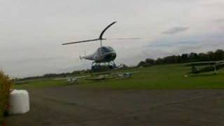 Helicopter Enstrom 280 FX Landing