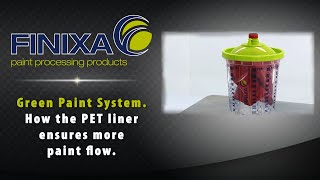 Finixa Green Paint System - How the PET liner ensures more paint flow!