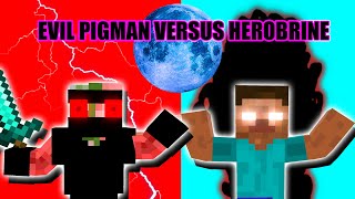 MONSTER SCHOOL : ZOMBIE PIGMAN VERSUS HEROBRINE - Minecraft Animation