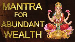 Mantra for Abundant Wealth and Prosperity, Sri Lakshmi Dwadasha Nama Stotram, Listen to it 21 Times