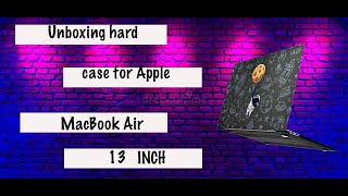 Unboxing hard case for apple macbook m1 13 inch