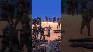 2000 German Machine VS 60000 Runner Zombie Ultimate EPIC BATTLE SIMULATOR ( part 6 ) #Shorts