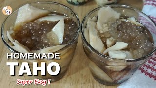 HOMEMADE TAHO | HOW TO MAKE TAHO USING SOY MILK | SUPER EASY SOY MILK TAHO | SARAP CUISINE