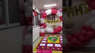 Chatthi balloon decore/ new born baby- Namkaran decoration -9979792970 for decratin booking #shorts