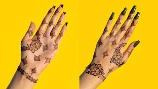 back hand simple easy unique mehndi design || simple mehndi designs 2025