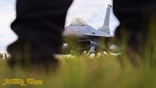 Flying High: F-16 Falcon Pre-Flight Preparation and Action