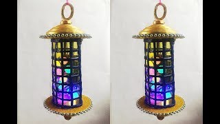 Newspaper Crafts: How to make newspaper lantern