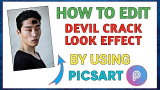 How To Edit Devil Crack Look Effect In PicsArt | Mr.Universal Hacker #shorts