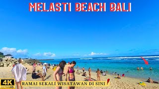 Ramai Suasana Pantai Melasti Ungasan Bali,Saat Liburan Hari Raya Idul Adha 2023