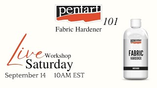 Pentart 101 - Episode 29 - Fabric Hardener