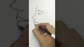 How to draw girl easy