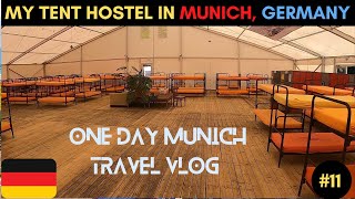 Staying in TENT HOSTEL in MUNICH, GERMANY | TRAVEL VLOG | Nymphenburg Palace