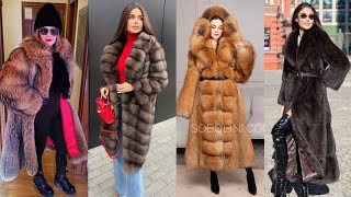 Stunning Most Popular Flattering Collection Fur Coat for Girls#winter dress #furcoat #Gucci