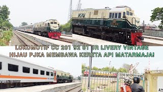 LOKOMOTIF CC 201 92 01 JR VINTAGE HIJAU BAWA MATARMAJA! JPL 118 Stasiun Lemah Abang