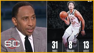 ESPN reacts to Nembhard goes big for Pacers dropping 31 with 5 three's to upset Warriors