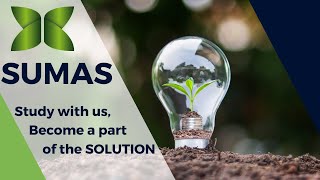 Study at SUMAS - Become a part of the SOLUTION 💡