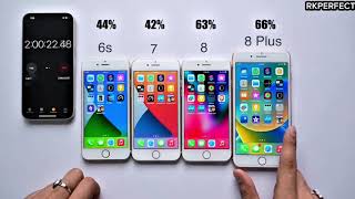 Battery 🔋 Drain Test iPhone 6s vs iPhone 7 vs iPhone 8 vs iPhone 8 Plus • #iPhone #iphone6s #iphone7