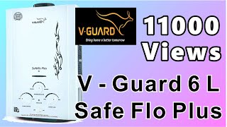 V-guard 6 L Safefloplus LPG Gas Geyser (White) Purchase From Amazon