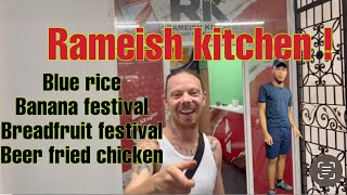 RAMEISH KITCHEN! BLUE RICE , BANANA & BREADFRUIT FESTIVAL & MORE ! M dot R - Cook & Vibe