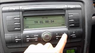 2007 SKODA OCTAVIA ELEGANCE CD PLAYER/STEREO