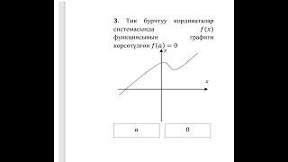 Функция. График. ЖРТ Математика. ОРТ.