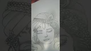 # Radha Krishna drawing #status # whatspp