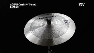 16" Crash Samet Agean Cymbals