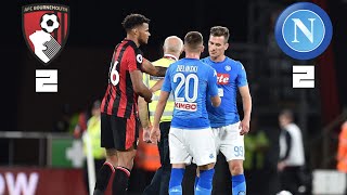 BOURNEMOUTH - NAPOLI 2-2: Zielinski salva il Napoli alla fine (video da un Napoletano americano)