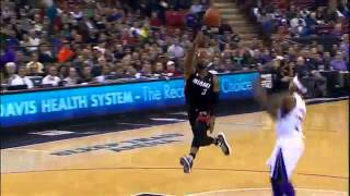 D-Wade Alley-oop to Lebron James!