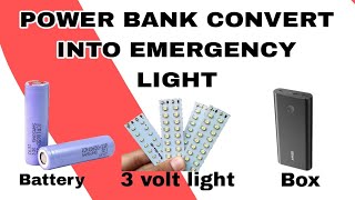 Powerbank convert by emergency light |Kashif electronics #diy #light #lifehacks