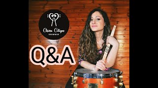 50K SUBSCRIBERS! LET'S CELEBRATE IT WITH Q&A! by drummer CHIARA COTUGNO