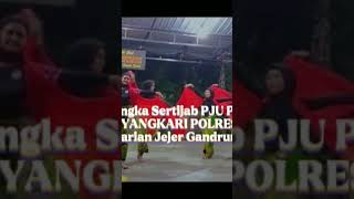 Gandrung Banyuwangi latihan jejer jaran dawuk polwan polresta Banyuwangi#shorts