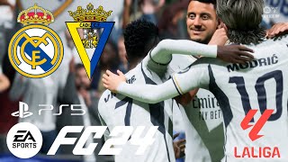 ［FC24］Jugando Liga Española Real Madrid vs Cadiz CF Gameplay sin comentarios