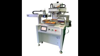 Four-station turntable screen printing machine with LED curing function