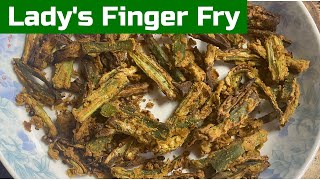 Air fried lady finger | Easy snack recipe