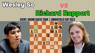 Wesley So vs. Richard Rapport | Grand Chess Tour: Sinquefield Cup 2023 | King's Indian Defense