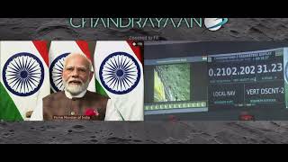 Chandrayaan 3 final moments of soft landing on moon's south Pole