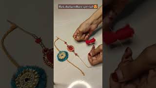 Rakhi DIY❤️ #crafteraashna #diy #diycrafts #art #diyhomedecor #trending #craft #shortvideo #trending