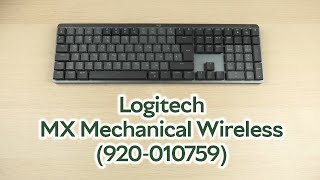 Розпаковка Logitech MX Mechanical Wireless Illuminated Performance Graphite (920-010759)