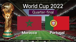 ⚽️Morocco vs Portugal⚽️WORLD CUP 2022 PREDICTION, marble run race Qatar Quarter-final #Shorts