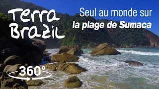 360° Voyage au Brésil | Seul au monde sur la plage de Sumaca