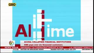 ABOUT 97.6% OF CUSTOMERS OF COLLAPSED MICRO-FINANCE INSTITUTIONS  TO  BE FULLY SETTLED IN CASH.