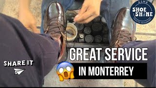 S7E117 Great Service in monterrey city #ASMR #shoeshine #faustoarizmendi