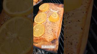 salmon on Weber kettle.  #salmon #weberkettle #kettlebell #webergrill #bbq #food #kitchen