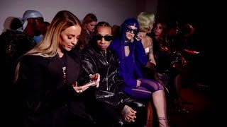 Tyga and more front row for the Mugler Fashion Show in Paris