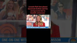 Savannah Guthrie’s Scarlett Johansson Interview Upset Jurassic Park Fans