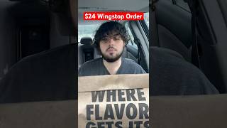 My $24 Wingstop Order (Total At End) #wingstop #shorts